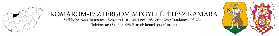 Az Építészet Hónapja Komárom-Esztergom megyében rendezvénysorozat eseményei