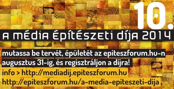 A 10. Média Építészeti Díja: új helyszínen és újdonságokkal
