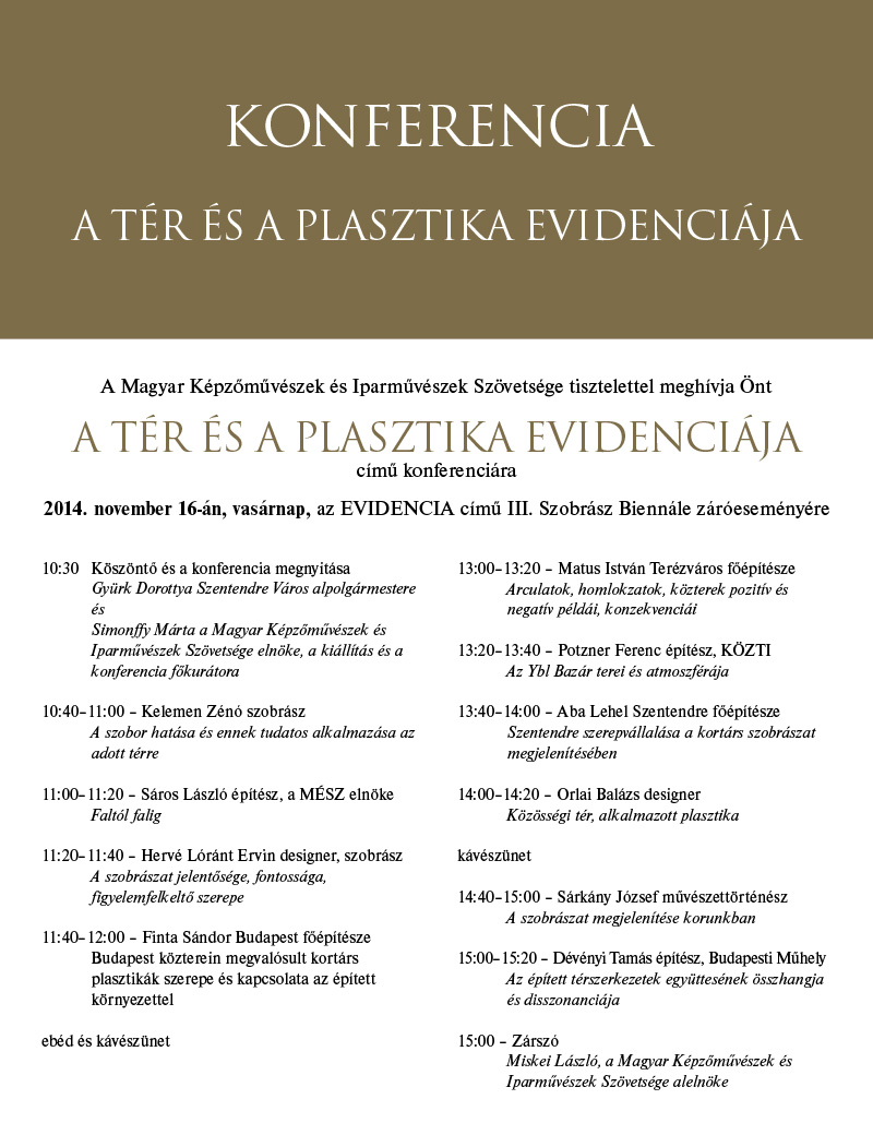 A tér és a plasztika evidenciája