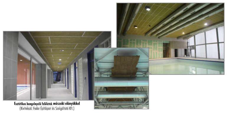 Teremakusztikai feladat megoldása Heraklith lapokkal a Győri Sportuszodában