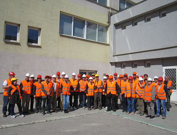 Építészek látogatása a CRH tornai cementgyárában és Kassán