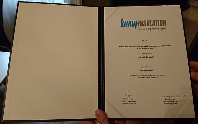 Knauf Insulation Fagyapot termékek alkalmazása az építészetben