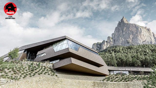 Építészeti „magasrepülés“ a Seiser-Alm völgybéli állomása Prefával