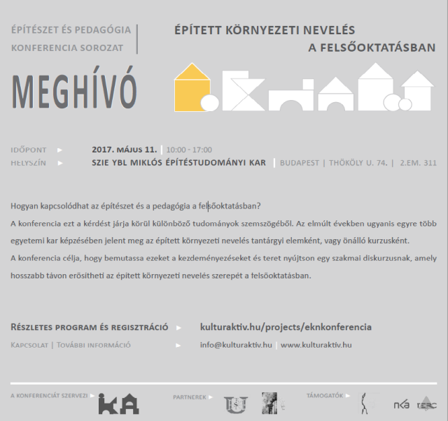 épített környezeti nevelés a felsőoktatásban