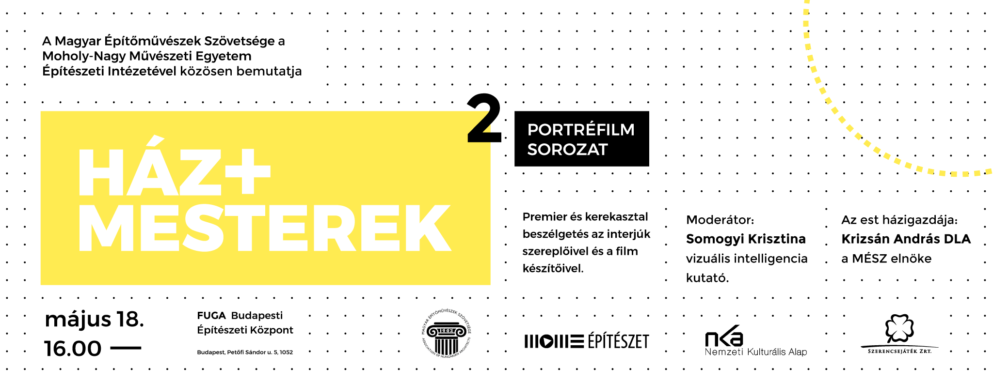 „HÁZ+MESTEREK2” című portréfilm sorozat bemutató eseménye