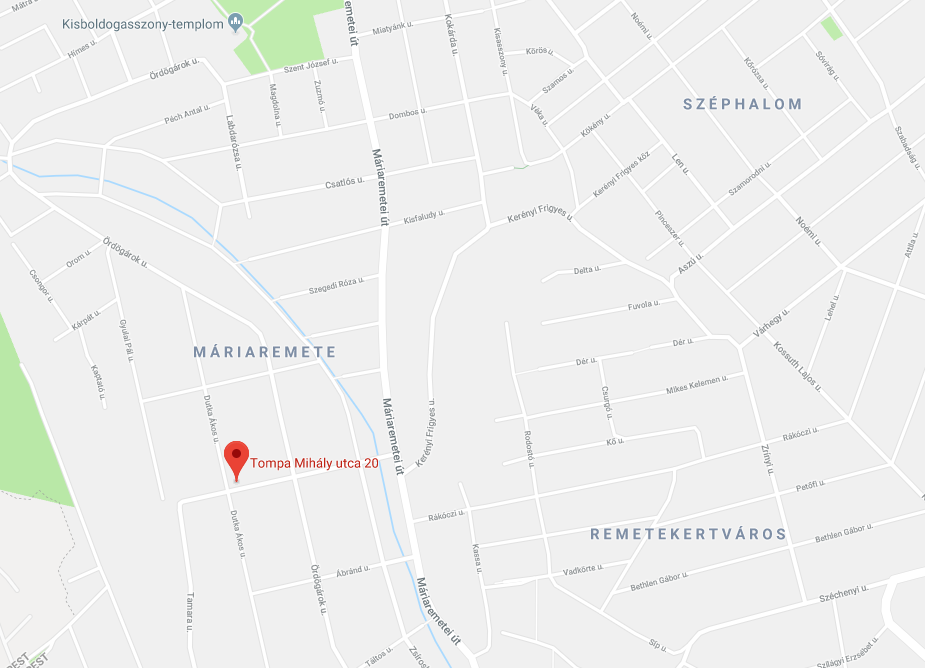 1028 Budapest, Tompa Mihály u 20.