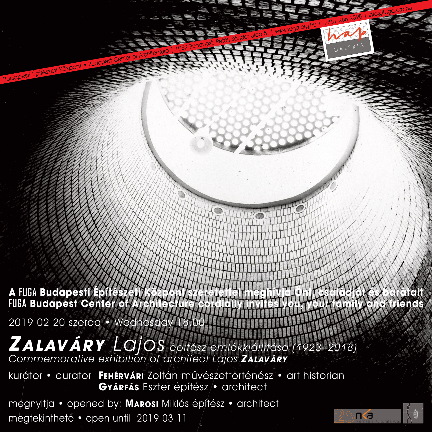 Zalaváry Lajos építész (1923–2018) emlékkiállítása