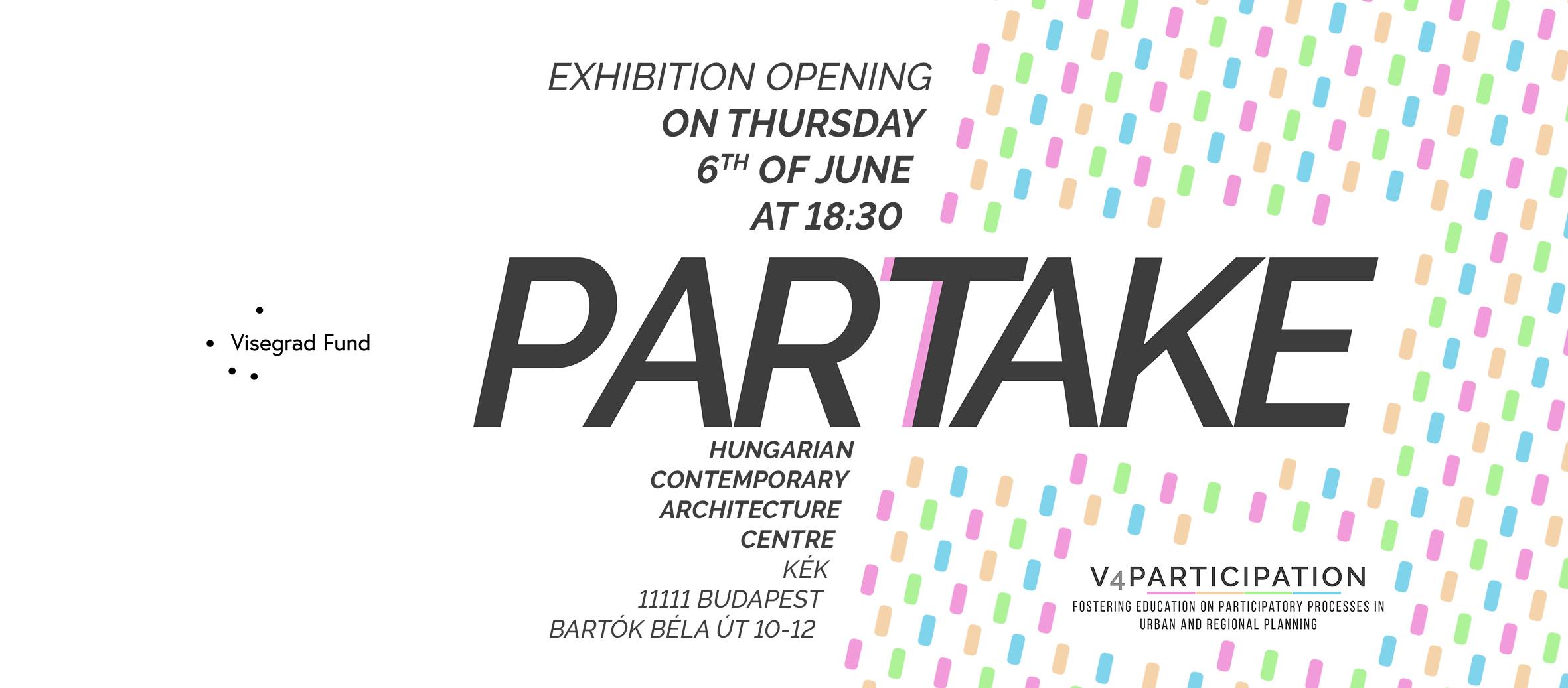PARTAKE exhibition opening / english language program