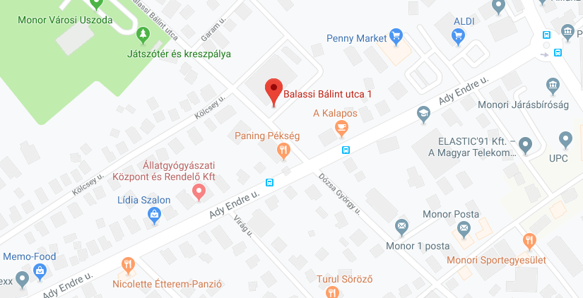 2200 Monor, Balassi Bálint u. 1.