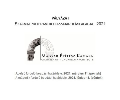 2021. június 11. – pályázati beadási határidő a szakmai programok hozzájárulási alapjára