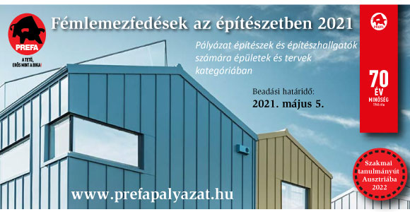 Fémlemezfedések az építészetben 2021