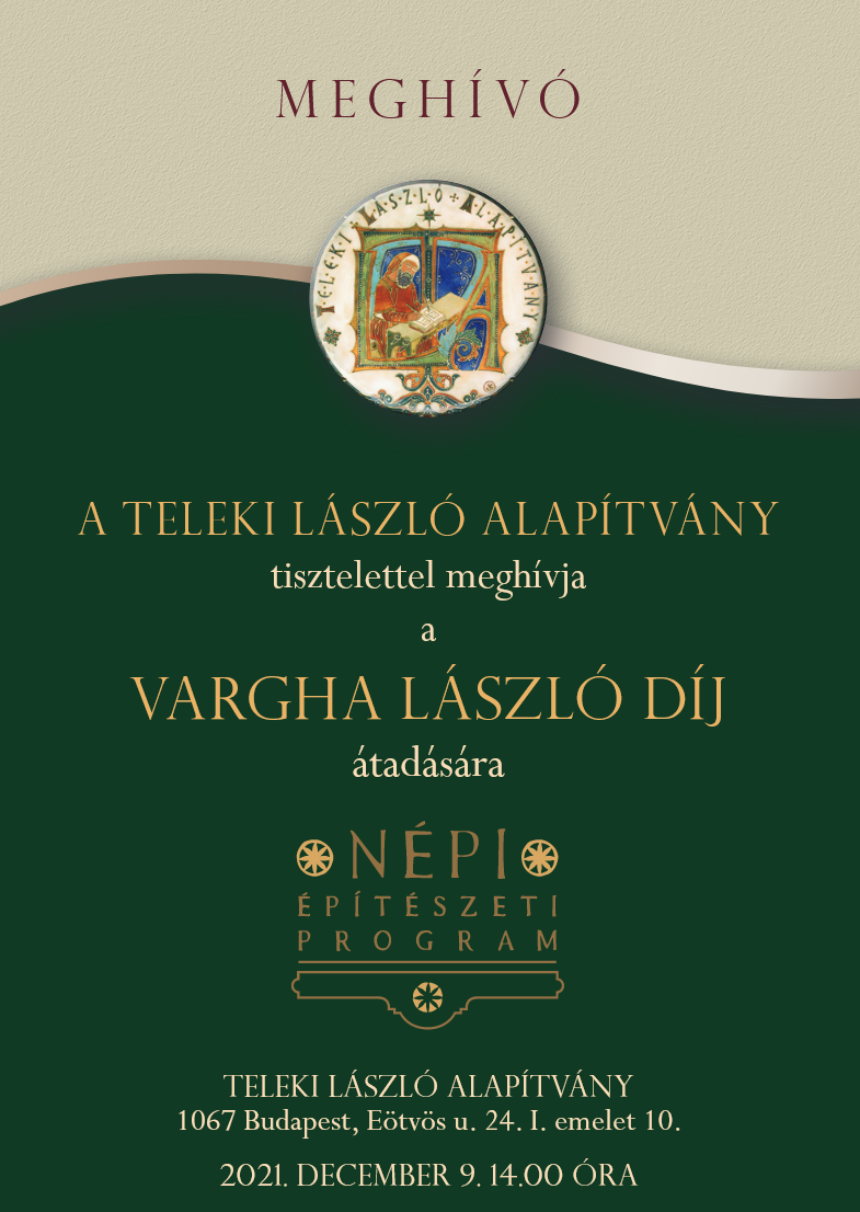 Vargha László díj átadása