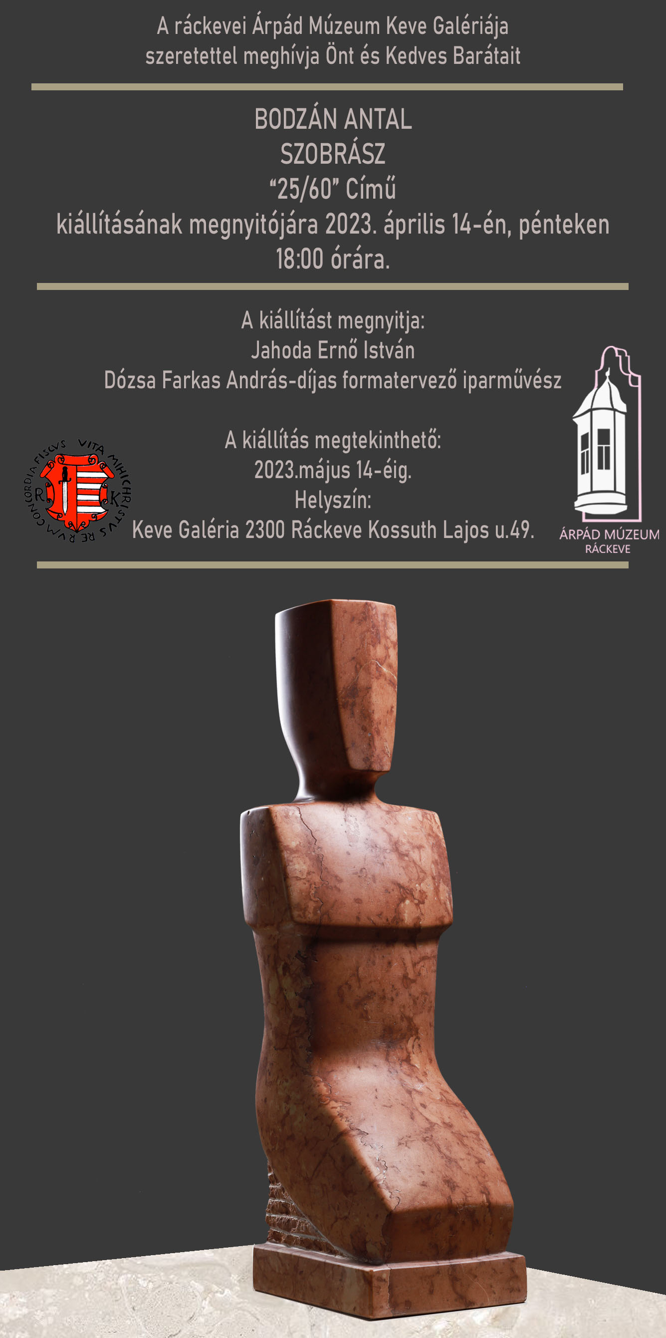 Bodzán Antal szobrász kiállítás