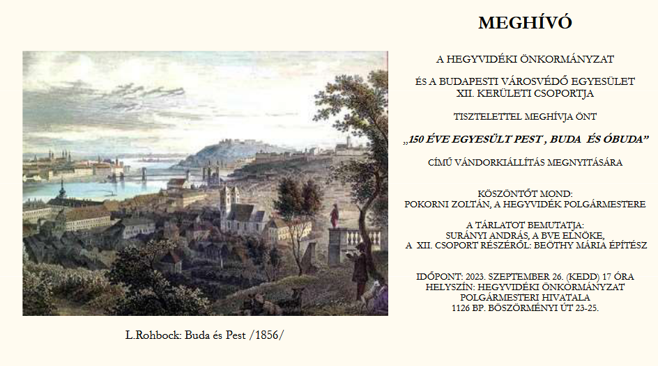 150 ÉVE EGYESÜLT PEST,  BUDA és ÓBUDA
