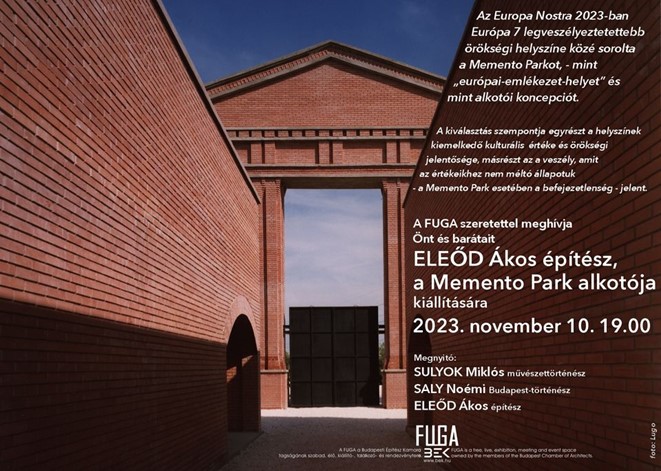 Eleőd Ákos építész, a Memento Park alkotójának kiállítása