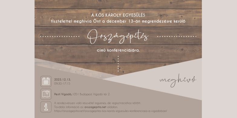 ORSZÁGÉPÍTÉS KONFERENCIA