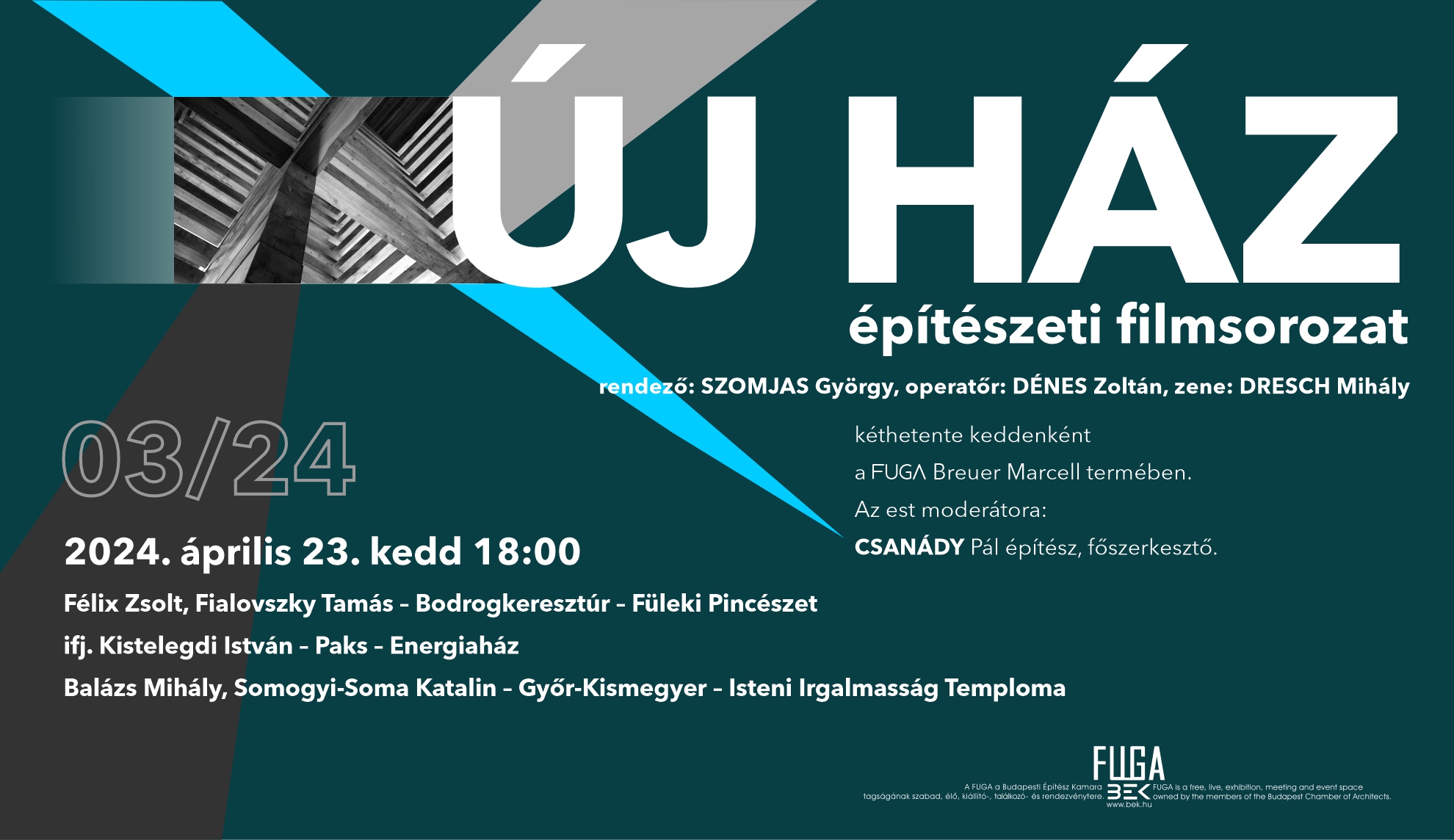 FUGA filmklub kéthetente keddenként - Szomjas György építészeti filmjei